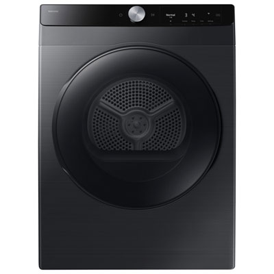 Samsung 4 Cu. Ft. Compact Stackable Electric Dryer with AI Sensor Dry, SmartThings & 15 Drying Cycles (DV25FG60BVBBAC) - Black