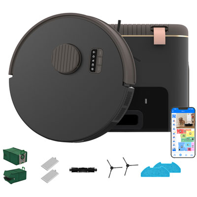 bObsweep Bio WiFi Connected Self-Empty Robot Vacuum & Mop - Rock - Only at Best Buy Great!!!!