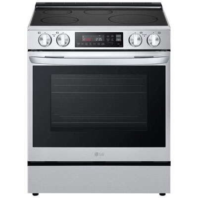 Boîte Ouverte - Cuisinière À Induction Encastrable Avec Convection Véritable Et Friture À L'air 6,3 Pi³ 30 Po De Lg - Acier Inoxydable - Parfait État