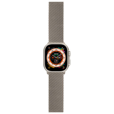 Bracelet À Mailles Milanaises De Logiix Pour Apple Watch 44/45/46/49 Mm - Titane