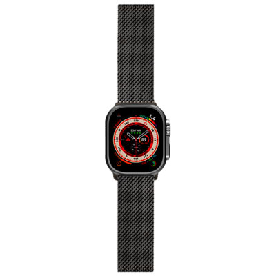 Bracelet À Mailles Milanaises De Logiix Pour Apple Watch 44/45/46/49 Mm - Noir