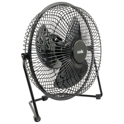 LOGiiX USB Retro Desk Fan - 8" - Black