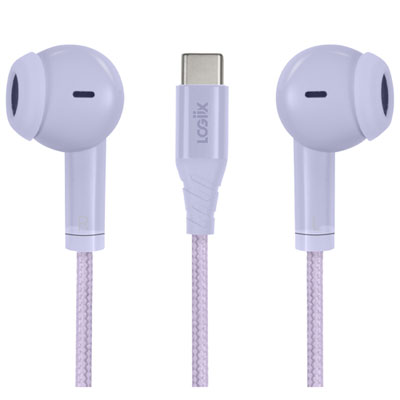 Écouteurs Boutons Avec Fil Vibrance Melody De Logiix Avec Connecteur Usb-C - Lavande