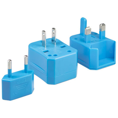 LOGiiX World Traveler Jet Setter Travel Adapter Kit - Light Blue