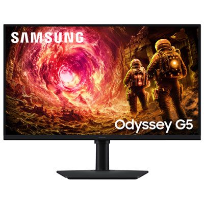 Samsung Odyssey G5 27" 1440p QHD IPS LCD Gaming Monitor (LS27FG500ENX) - G-Sync/FreeSync - 1ms GTG - 180Hz - HDR10