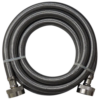 Supco ⅜" x 72" Braided Stainless Steel Laundry Inlet Hose - 2-Pack