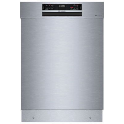 Lave-Vaisselle Encastrable 24 Po 42 Db Avec Cuve En Inox Et 3E Panier Série 800 De Bosch (She78D75Uc) - Inox