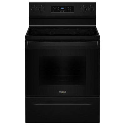 "Open Box - Whirlpool 30"" 5.3 Cu. Ft. 5-Element Freestanding Electric Range (YWFES3330RB) - Black - Scratch & Dent"