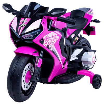 Moto Porteuse Barbie 6 V De Flybar - Rose
