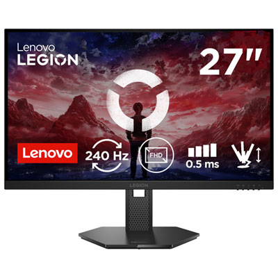 Lenovo Legion 27" 240Hz 0.5ms IPS LED FreeSync Gaming Monitor (68C5GAC4US) - Raven Black Best 165hz 1440p ever