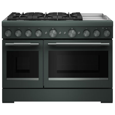"KitchenAid 48"" 6.3 Cu. Ft. True Convention 6-Burner Dual Fuel Air Fry Range (KFDD948SJP) - Juniper"