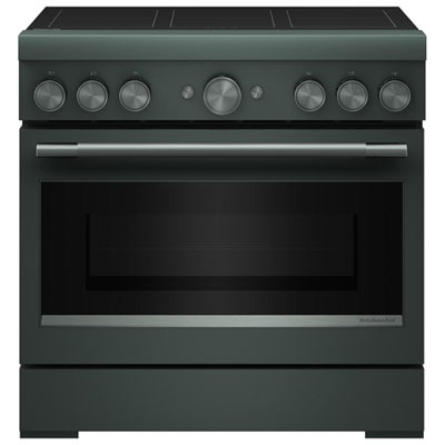 Cuisinière À Induction Avec Convection Véritable Et Friture À L'air 6 Éléments 5,1 Pi³ 36 Po De Kitchenaid (Kfis936Sjp) - Genévrier