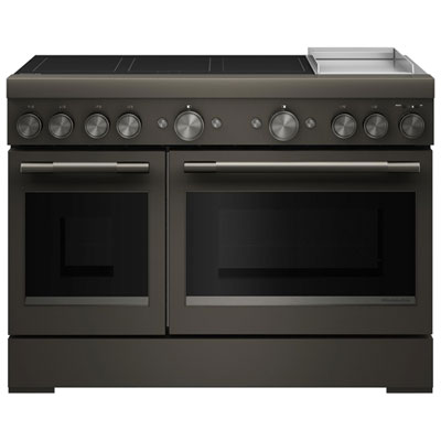 KitchenAid 48" 6.3 Cu. Ft. True Convection 6-Element Freestanding Induction Air Fry Range (KFID948SBE) - Black Ore