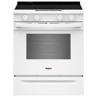 Whirlpool 30" 5.3 Cu. Ft. Fan Convection 5-Element Slide-In Electric Air Fry Range (YWSES4530TW) - White
