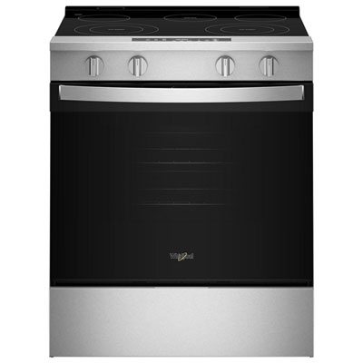 "Whirlpool 30"" 5.3 Cu. Ft. 5-Element Slide-In Electric Range (YWSES3330TS) - Stainless Steel"