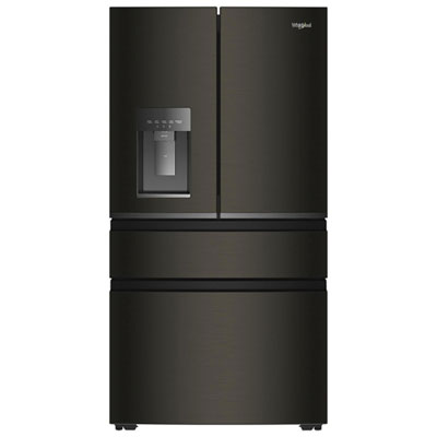 Whirlpool 36" 21.9 Cu. Ft. French Door Refrigerator with Water & Ice Dispenser (WRMC7036RV) - Black Stainless Steel