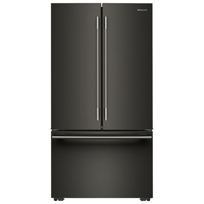 Kitchenaid 36" 24.8 Cu. Ft. French Door Refrigerator with Water Dispenser (KRFC336SBE) - Black Ore