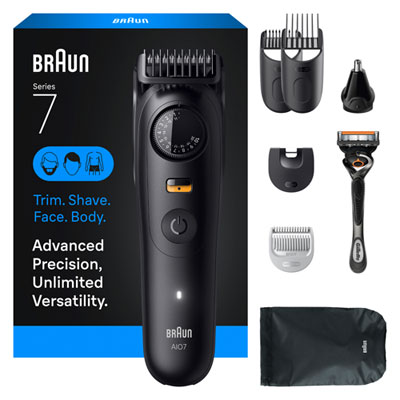Trousse De Soins Sans Fil Tout-En-Un Avec Ou Sans Eau Series 7 De Braun (Aio7530)