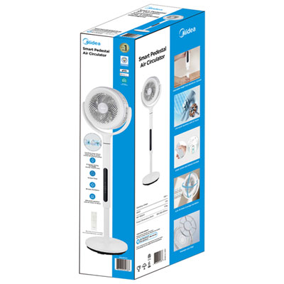 Midea DualBlade Air Circulator Pedestal Fan - 7" - White Love this fan