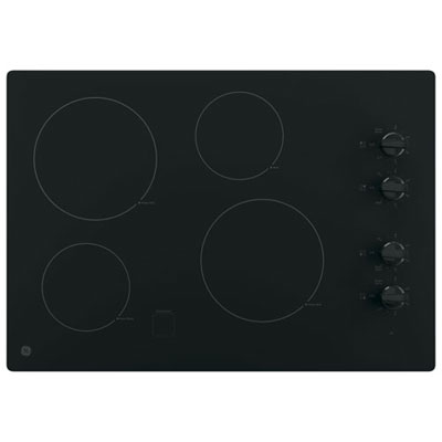 "Open Box - GE 30"" 4-Element Electric Cooktop (JP3030DWBB) - Black - Perfect Condition"