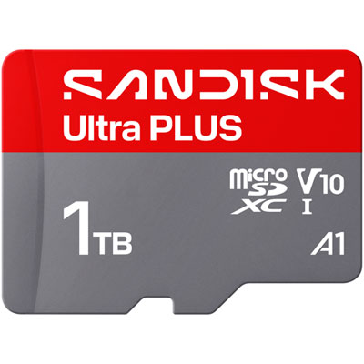SanDisk Ultra Plus 1TB 200MB/s UHS-I microSD Memory Card