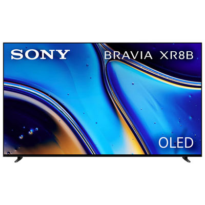 "Open Box - Sony Bravia 77"" XR8B Series 4K UHD HDR OLED 120Hz Google TV Smart TV (K77XR8B) - 2025 - Dark Silver - Great for Movies & Gaming"