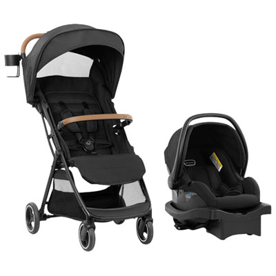 Evenflo Otto+ Travel System with LIteMax Infant Car Seat - Chia Black We love it this much!