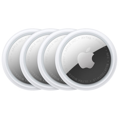 Apple AirTag (2nd generation) Bluetooth Item Tracker - 4 Pack - White