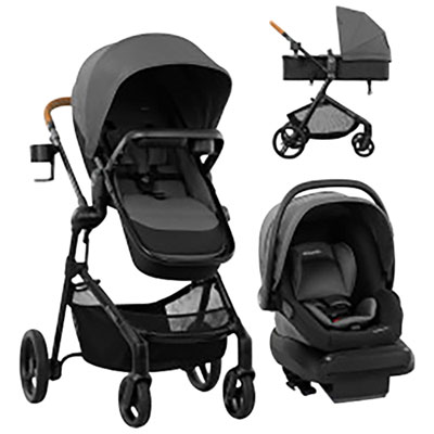 Evenflo Pivot NXT Travel System with LiteMax NXT Infant Car Seat - Silverado Grey