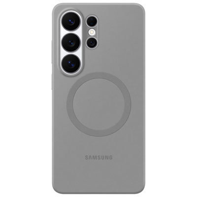 Samsung Silicone Fitted Soft Shell Case with Magnet for Galaxy S26 Ultra - Grey