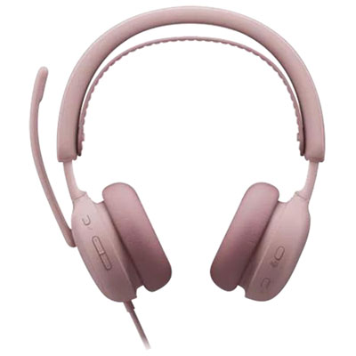 Logitech Zone Wired 2 On-Ear Noise Cancelling Headset - Rose