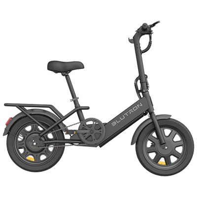 Blutron EB350F V2 Foldable Electric City Bike (350W Motor / 33km Battery Range / 32km/h Top Speed) - Black - Exclusive Retail Partner