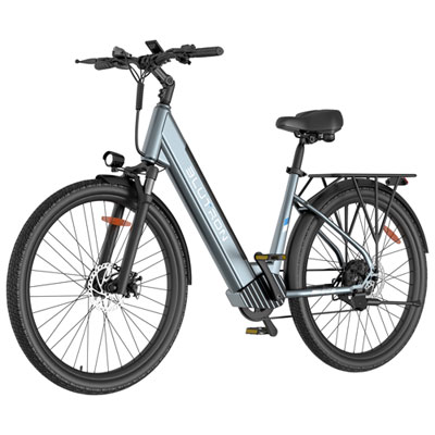 Blutron SC5 Commuter Electric Bike (500W Motor / 75km Battery Range / 32km/h Top Speed) - Sky Blue But otherwise great bike