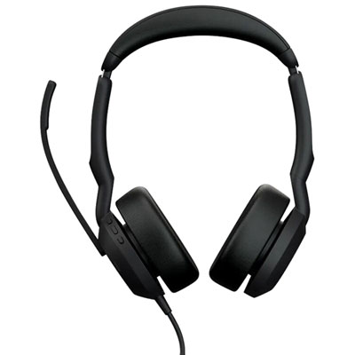 Jabra Evolve2 50 On-Ear Noise Cancelling Headset with USB-C/A Adapter (Jabra 25069-989-899)