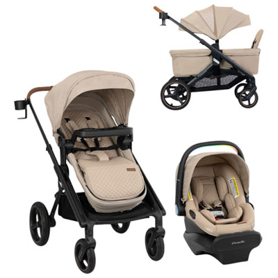 Système De Transport Modulaire Transformer D'evenflo Avec Siège D'auto Pour Bébé Litemax Nxt - Beige