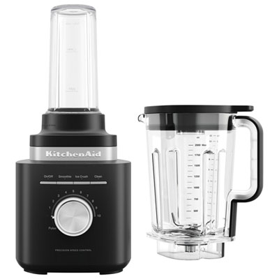 Mélangeur De 2 L Et 1700 W Pure Puissance De Kitchenaid Avec Pichet Individuel - Noir Mat Love it!