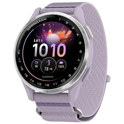 Garmin Approach J1 43mm Bluetooth Golf Smartwatch - Silver/Lilac