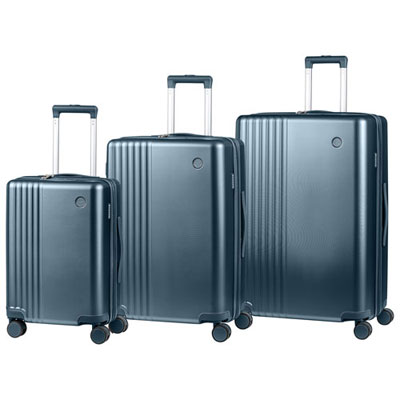 Open Box - Champs Velora 3-Piece Hard Side Expandable Luggage Set - Blue