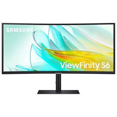 Moniteur Freesync Acl Incurvé Va Qhd 100 Hz De 34 Po De Samsung Avec Temps De Réponse Gris À Gris De 5 Ms (Ls34C654Uenxgo) - Noir