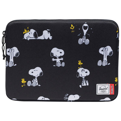 "Herschel Supply Co. Peanuts Anchor 14"" Laptop Sleeve - Snoopy / Woodstock Black"