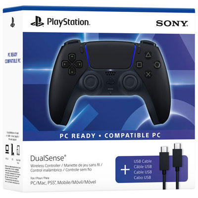 DualSense Wireless Controller with USB Cable for PC - Midnight Black Love it!