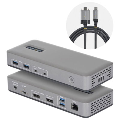 Station D'accueil Usb-C 20-En-1 Pour Deux Moniteurs 4K De Startech (201N-Usbc-Dock)