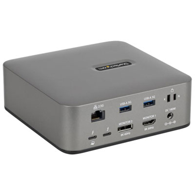 StarTech Multi-Display Thunderbolt 5 Docking Station with 8K 60Hz and 140W Power Delivery (215N-TB5USB4DOCK)