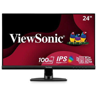 "Open Box - ViewSonic 24"" FHD 120 Hz 4 ms GTG IPS LED Monitor - (VA2414-H)"