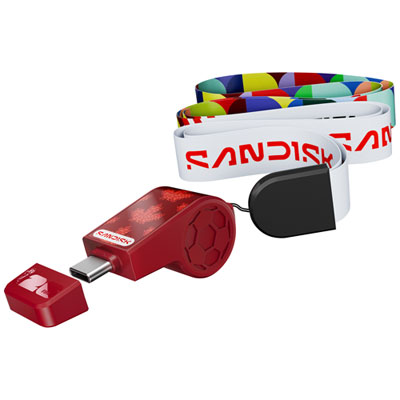 SanDisk FIFA World Cup 2026 Edition 128GB USB 3.2 Gen1 Flash Drive - Red / Canada