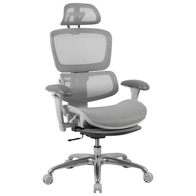 Chaise De Bureau Ergonomique En Filet À Dossier Haut De Tygerclaw - Gris