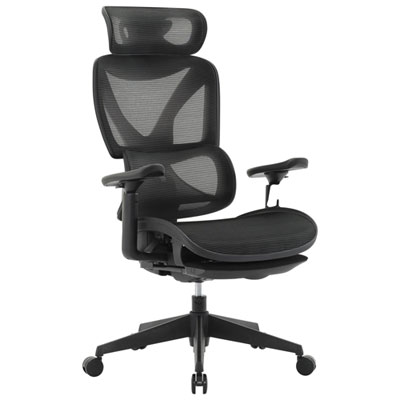Chaise De Bureau Ergonomique En Filet À Dossier Haut Luxury De Tygerclaw - Noir