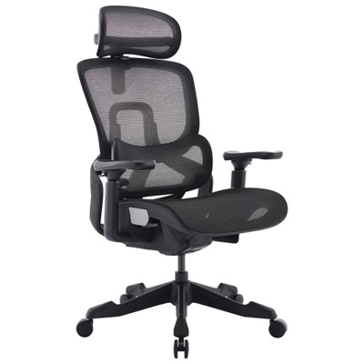 TygerClaw Ergonomic Mid-Back Mesh Executive Chair - Black
