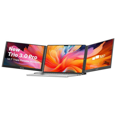 Mobile Pixels Trio 3 Pro 14.1" QHD IPS LCD Portable Monitor (101-1004P06) - Blue Light Filter Screen are great, but the template to attach the discs on the laptop cover was way off!!!