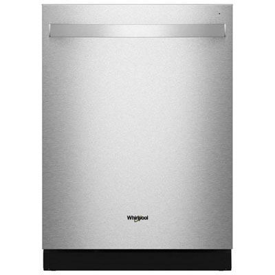 "Open Box - Whirlpool 24"" 39dB Built-In Dishwasher w/ Stainless Steel Tub & Third Rack (WDTS8024SZ) - SS - Scratch & Dent"